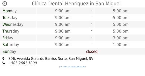 ? Dr. Carlos Guandique Dental Arts Studio San Miguel San Miguel opening  times, tel. +503 7802 4018